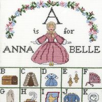 A is for Annabelle Counted Cross Stitch KIT