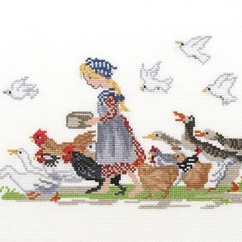 Tasha Tudor and Family - Feathered Friends Counted Cross Stitch KIT